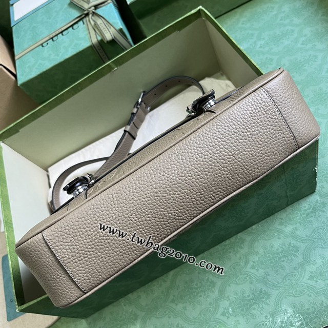 gucci專櫃2024早春系列原廠皮手袋 古馳雙G中號郵差包單肩斜挎包 jcp1702